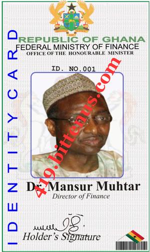 DR MANSURE MUHTAR ID CARD